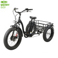 48V Front Drive 3 Wheel Electric Tricycle with Cargo for Old People